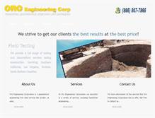 Tablet Screenshot of oroeng.com